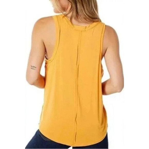 Free People We The Free Moon Dance V Neck Tank Top Orange Womens Medium Boho - Picture 2 of 15